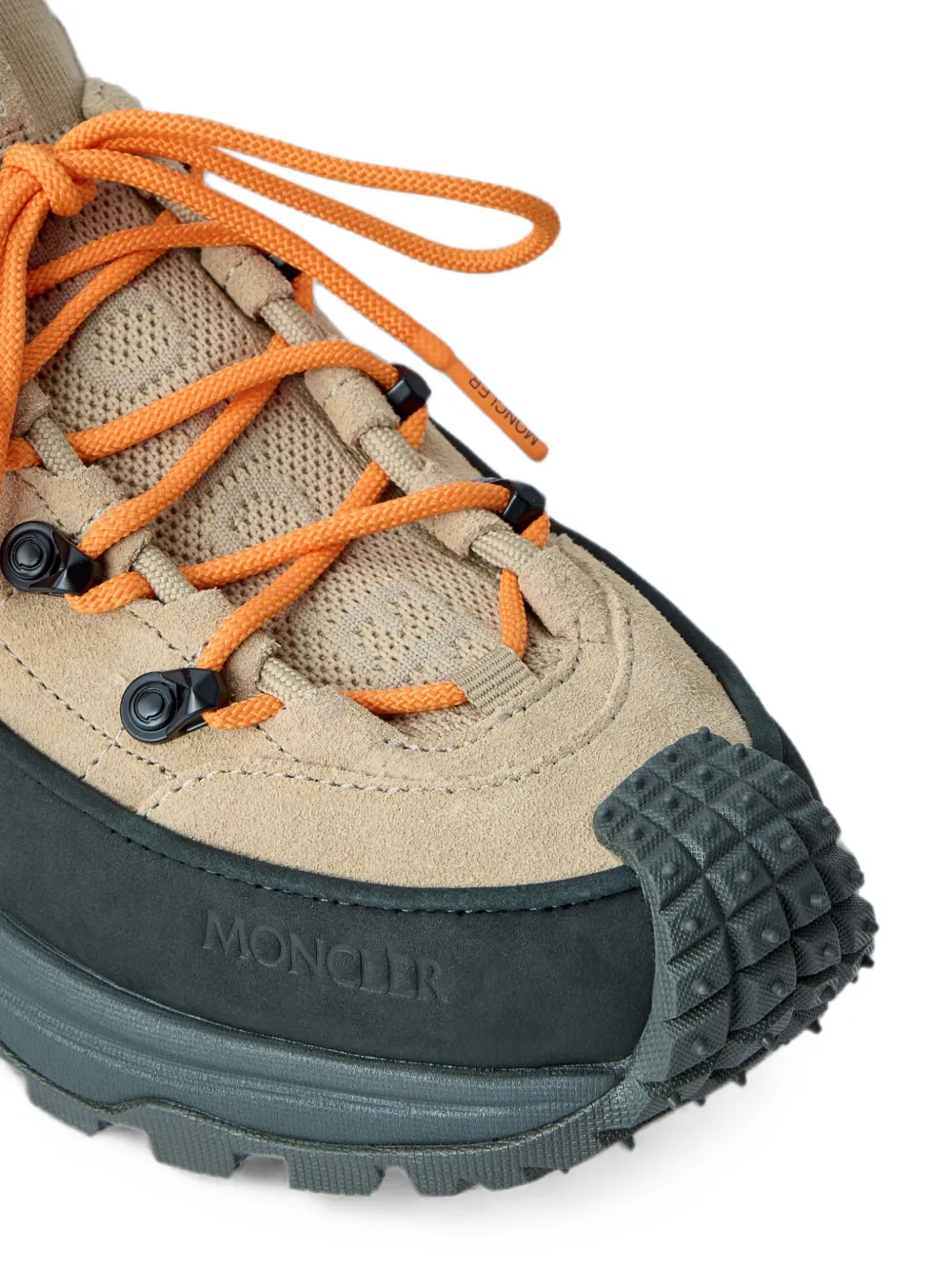 Moncler reinforced-panel track sneakers Beige