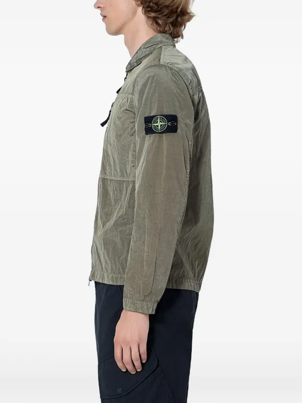 Stone Island 1200041 Nylon Metal In econyl® Overshirt | Green