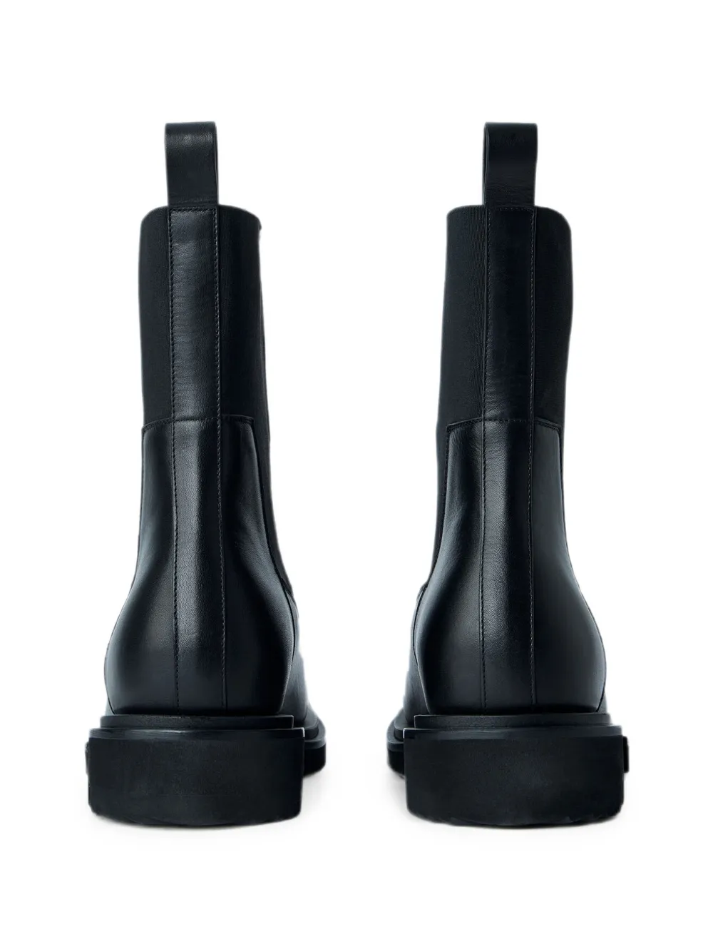 Rick Owens round-toe leather Chelsea boots Zwart