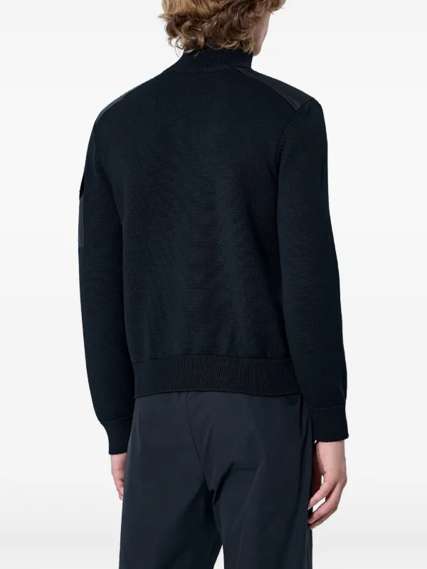 Moncler ジップアップ ハイネックセーター | ブラック | FARFETCH JP