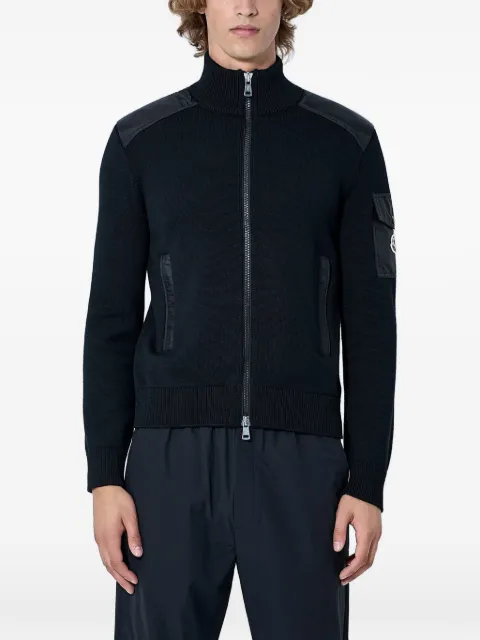 Moncler zip-up high-neck sweater