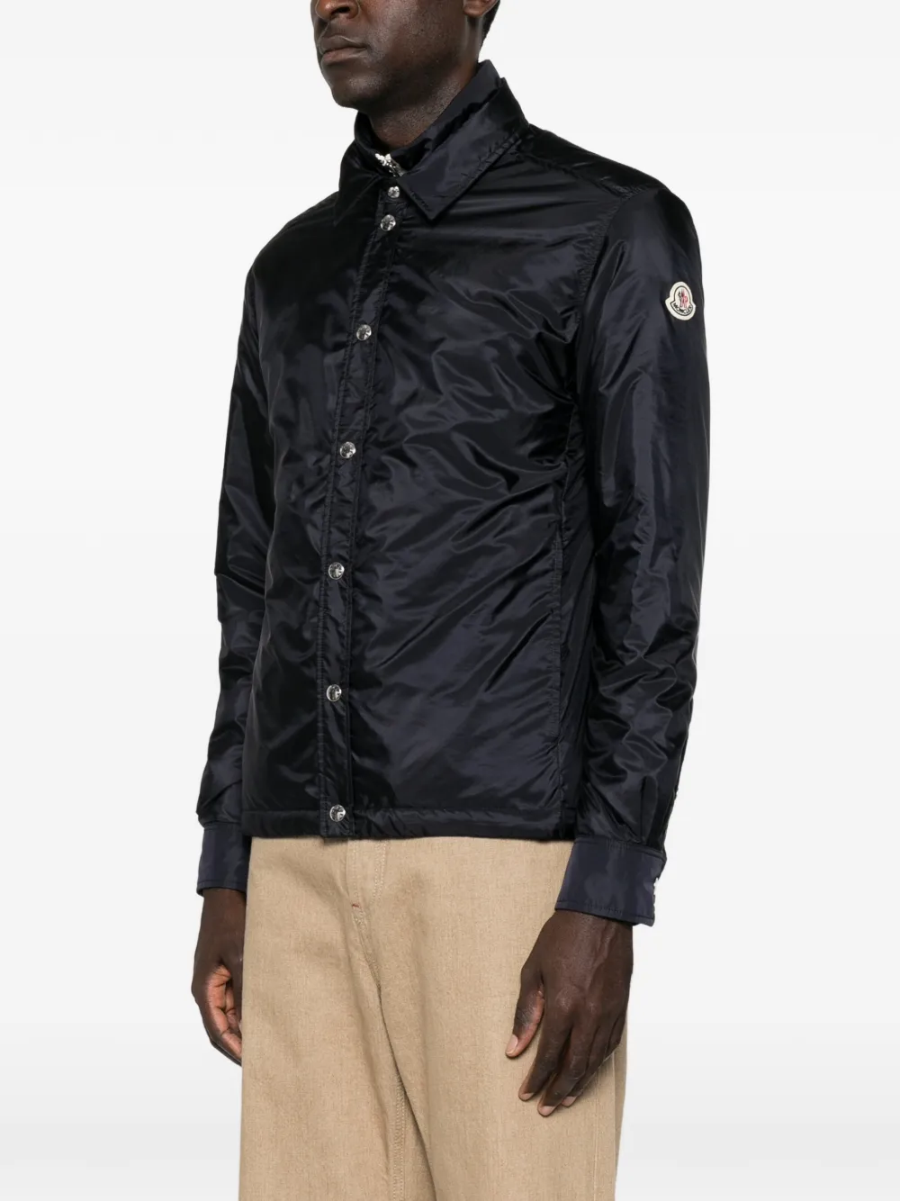 Moncler Jack met logopatch Blauw
