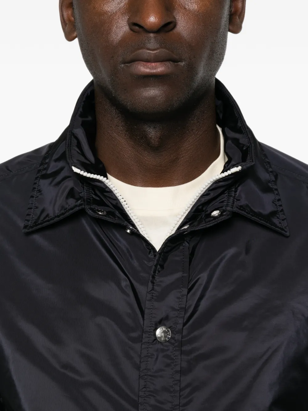Moncler Jack met logopatch Blauw
