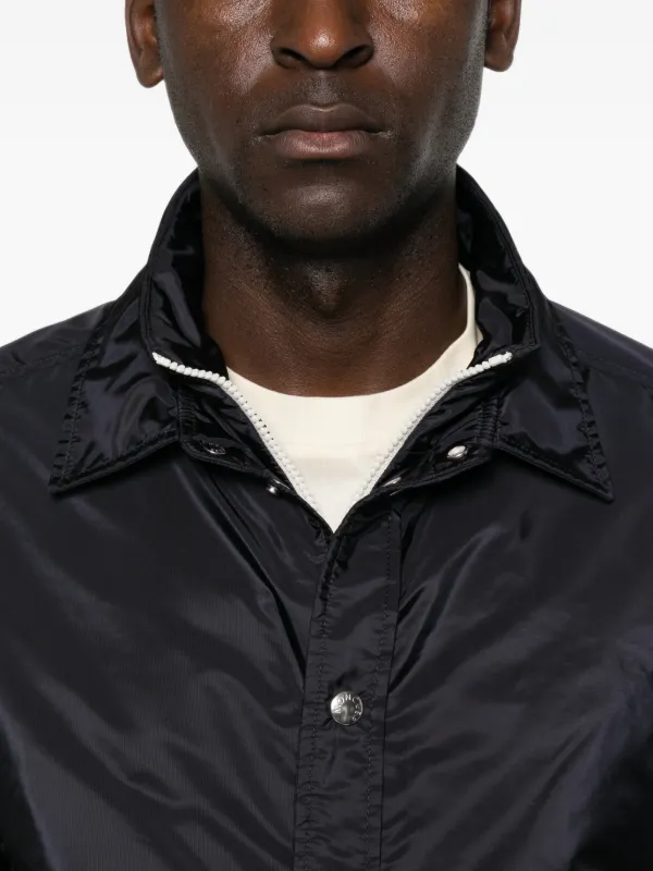 Moncler Meridelle Down Shirt Jacket | Blue | FARFETCH RO