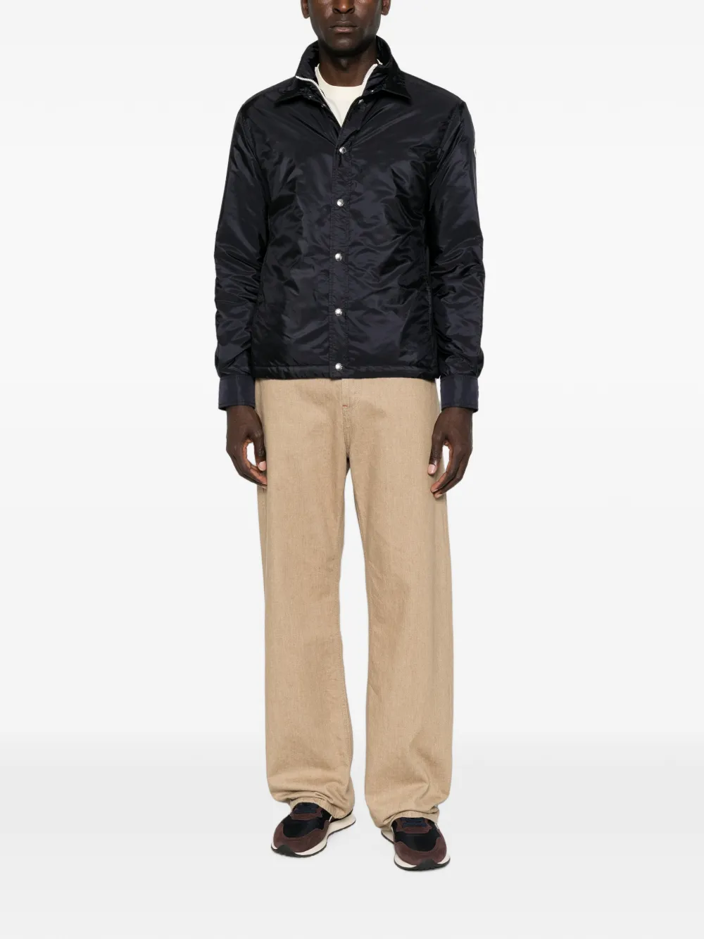 Moncler Jack met logopatch Blauw