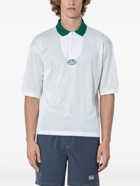 Metalwood Studio mesh-construction polo shirt