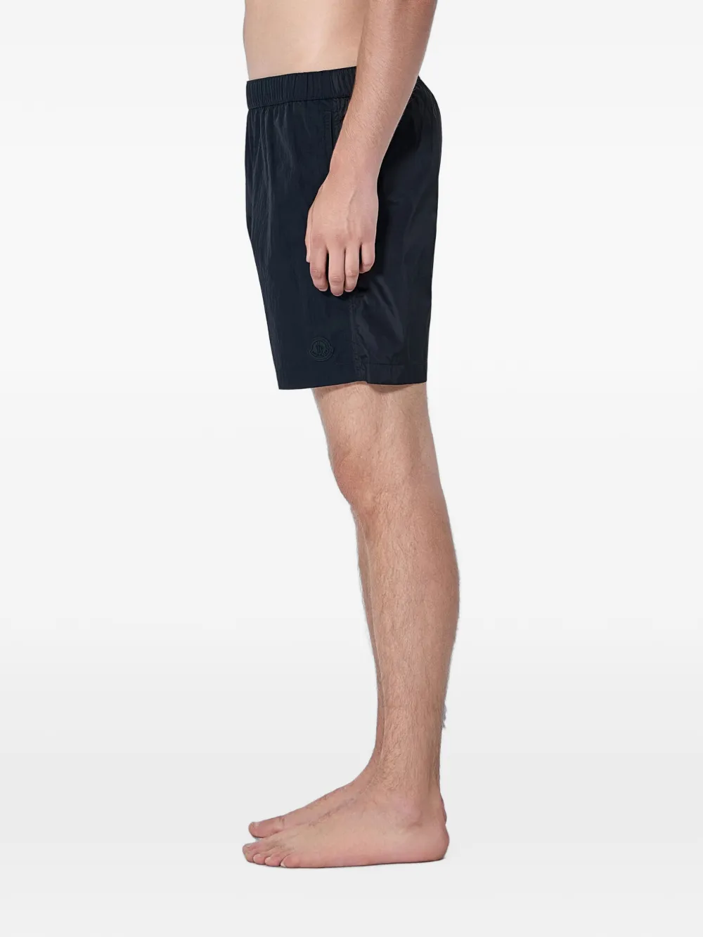 Moncler Zwembroek met elastische taille Zwart