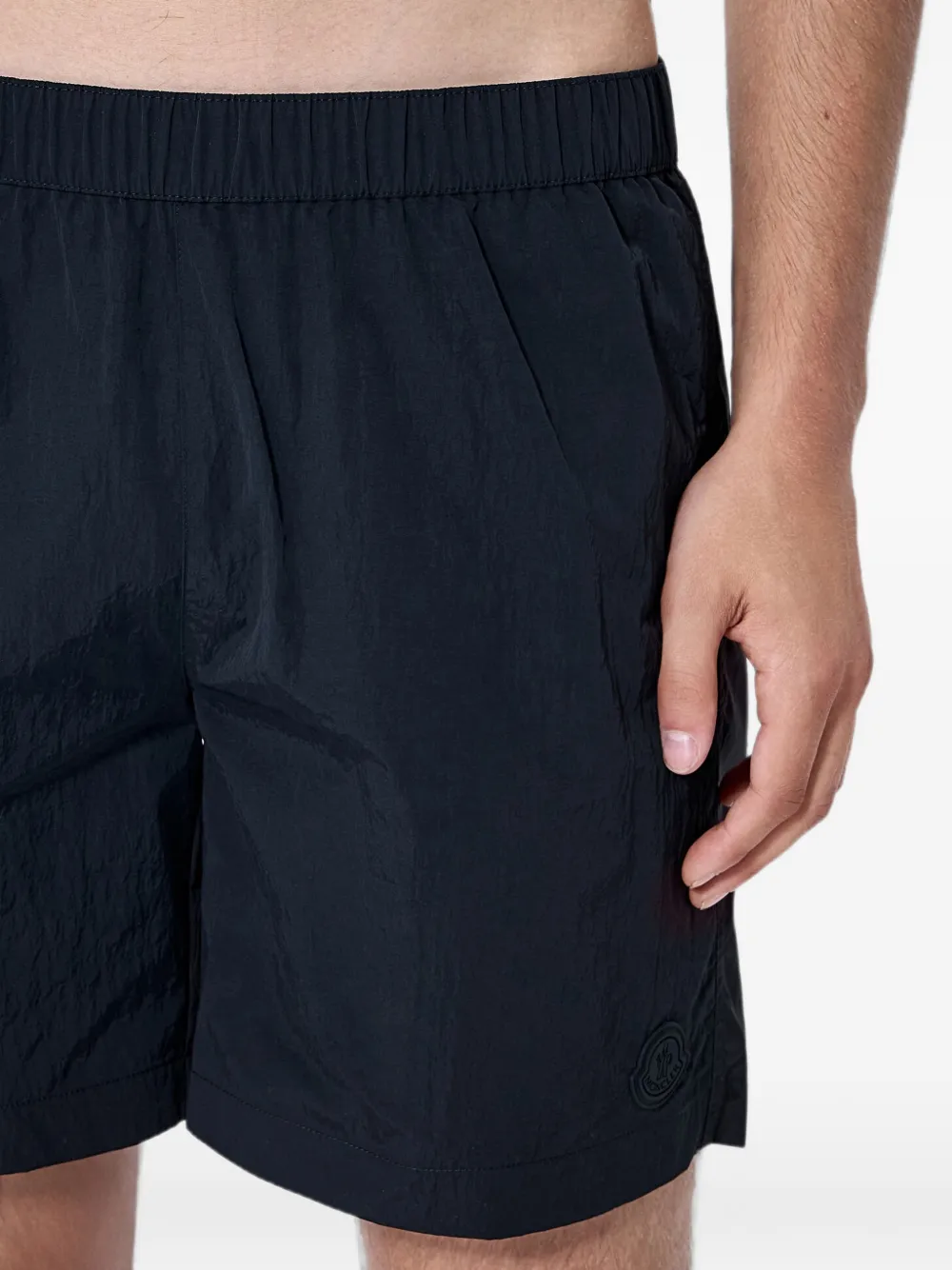Moncler Zwembroek met elastische taille Zwart