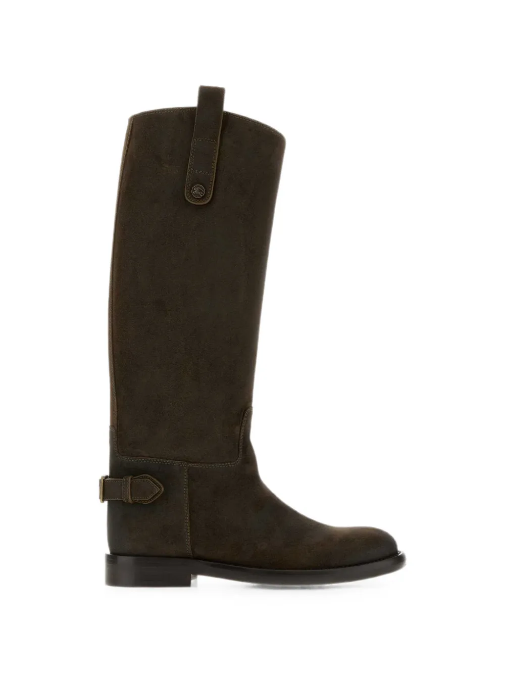 Burberry Cavalier suede boots Groen