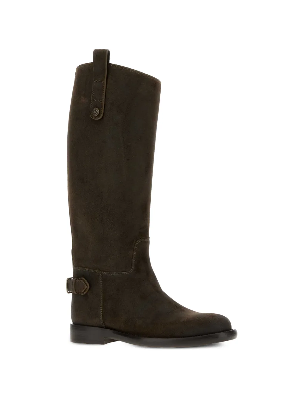 Burberry Cavalier suede boots Groen