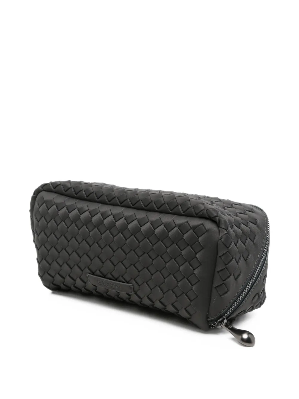 NAGHEDI Caravan geweven make-up tas Grijs