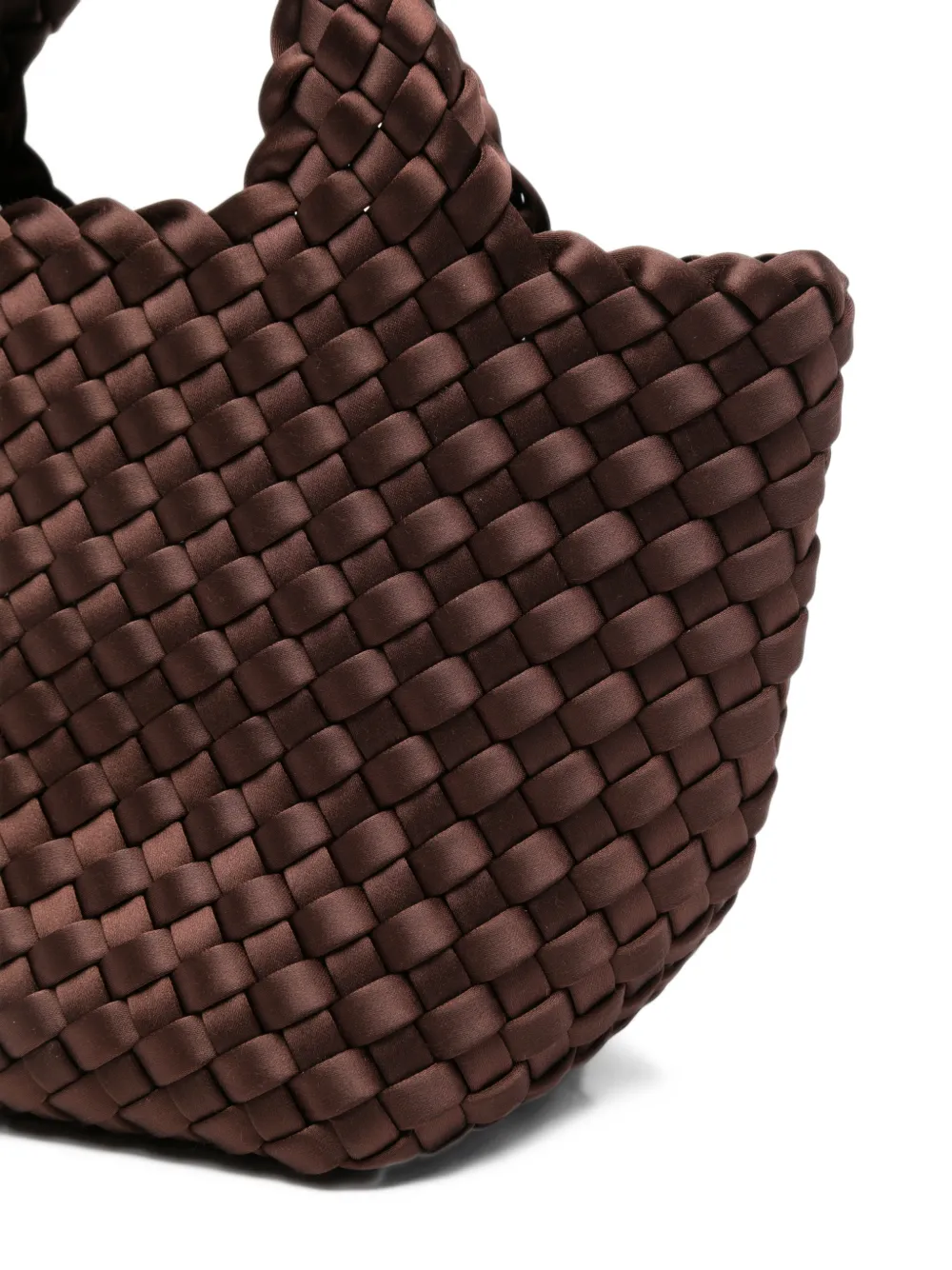 NAGHEDI mini St. Barths woven tote bag Bruin