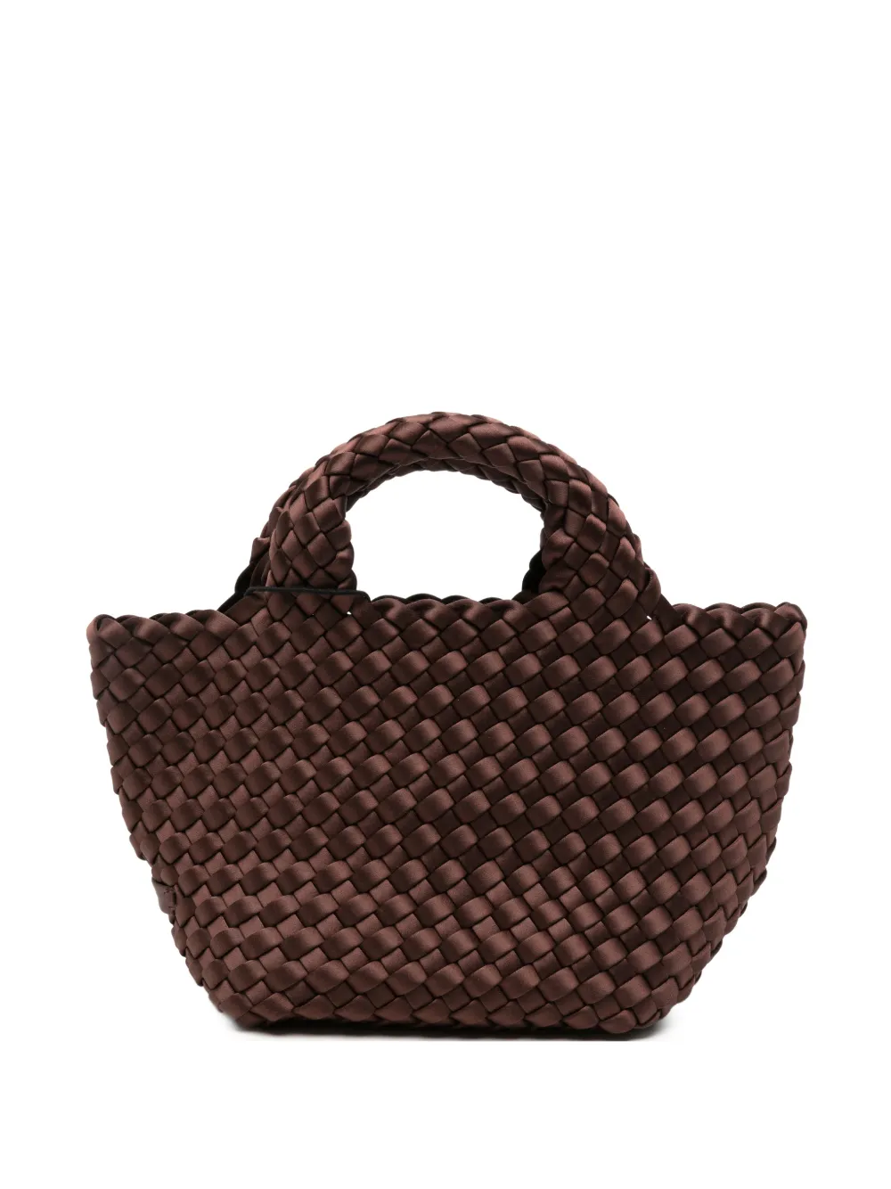 NAGHEDI mini St. Barths woven tote bag Bruin