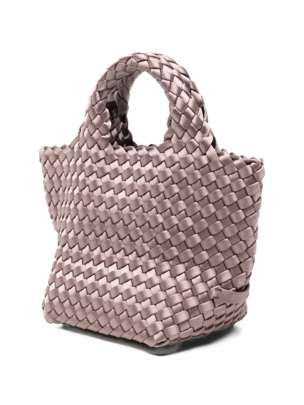NAGHEDI mini St. Barths satin tote bag Paars