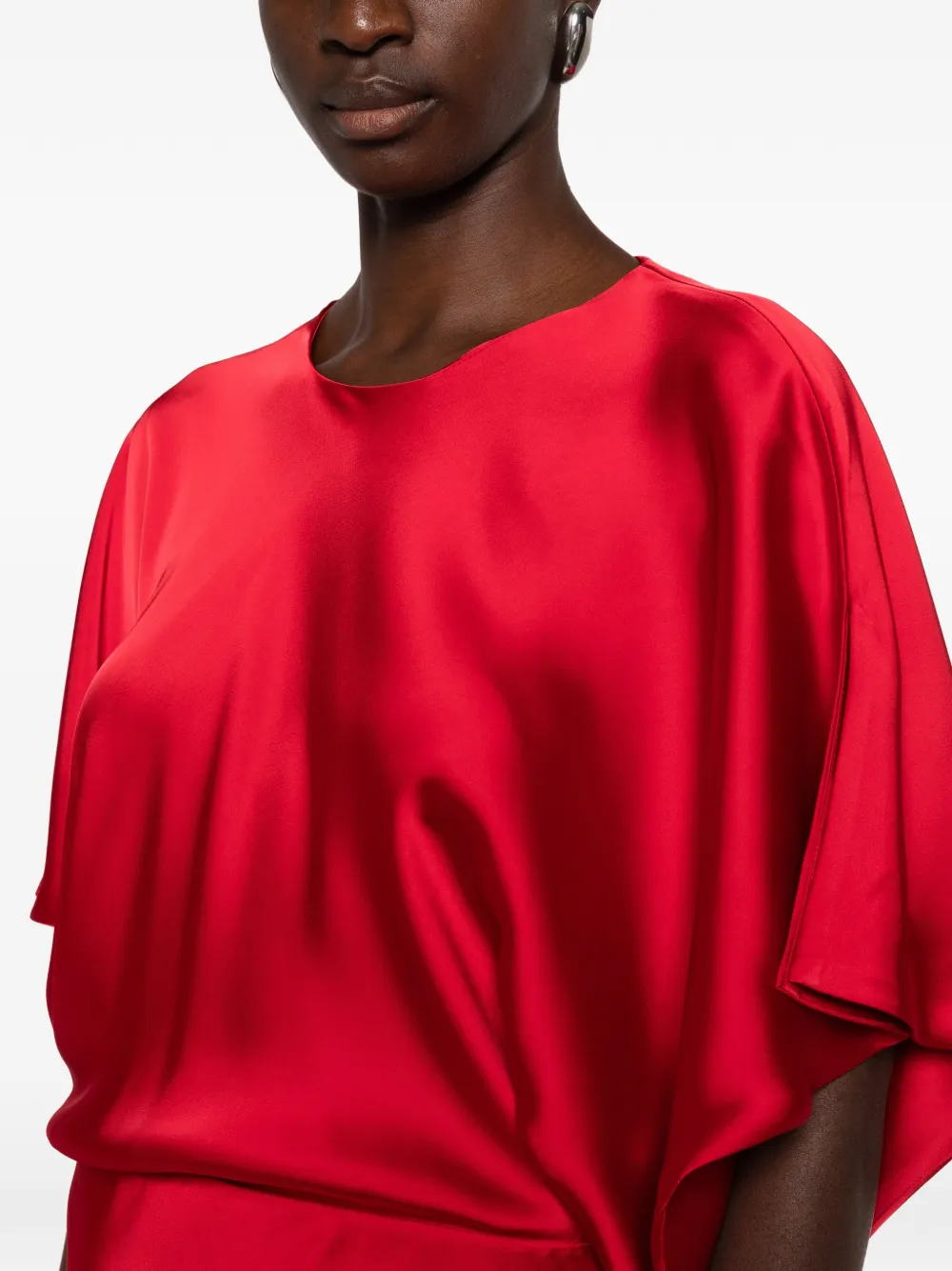 Norma Kamali Reverse Obie dress Rood