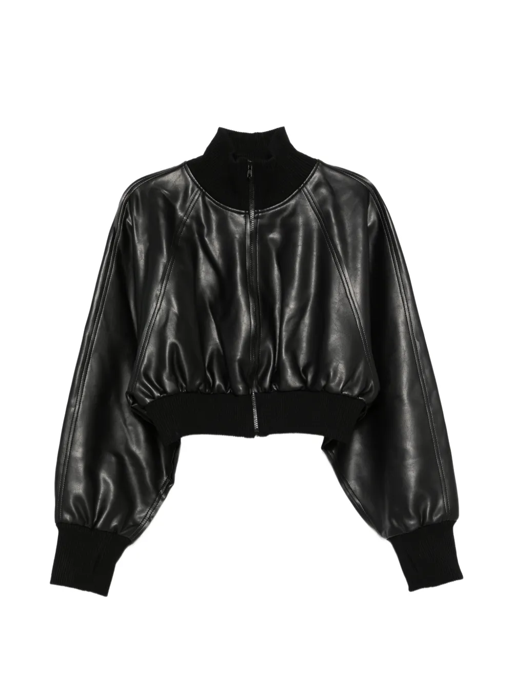 Norma Kamali oversized cropped bomber jacket