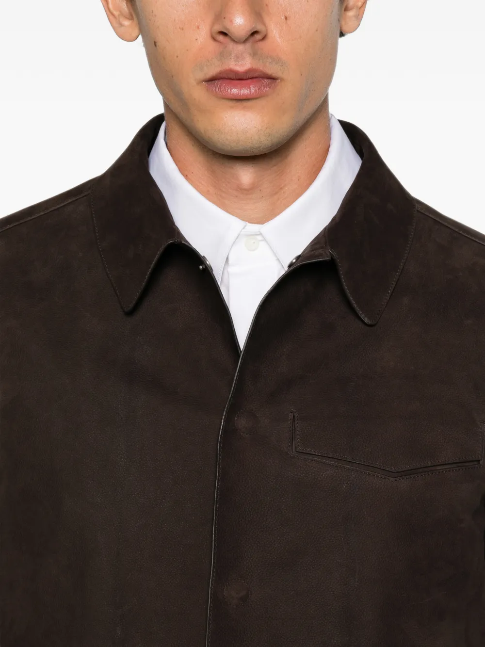 TOM FORD Jack van nubuckleer Bruin