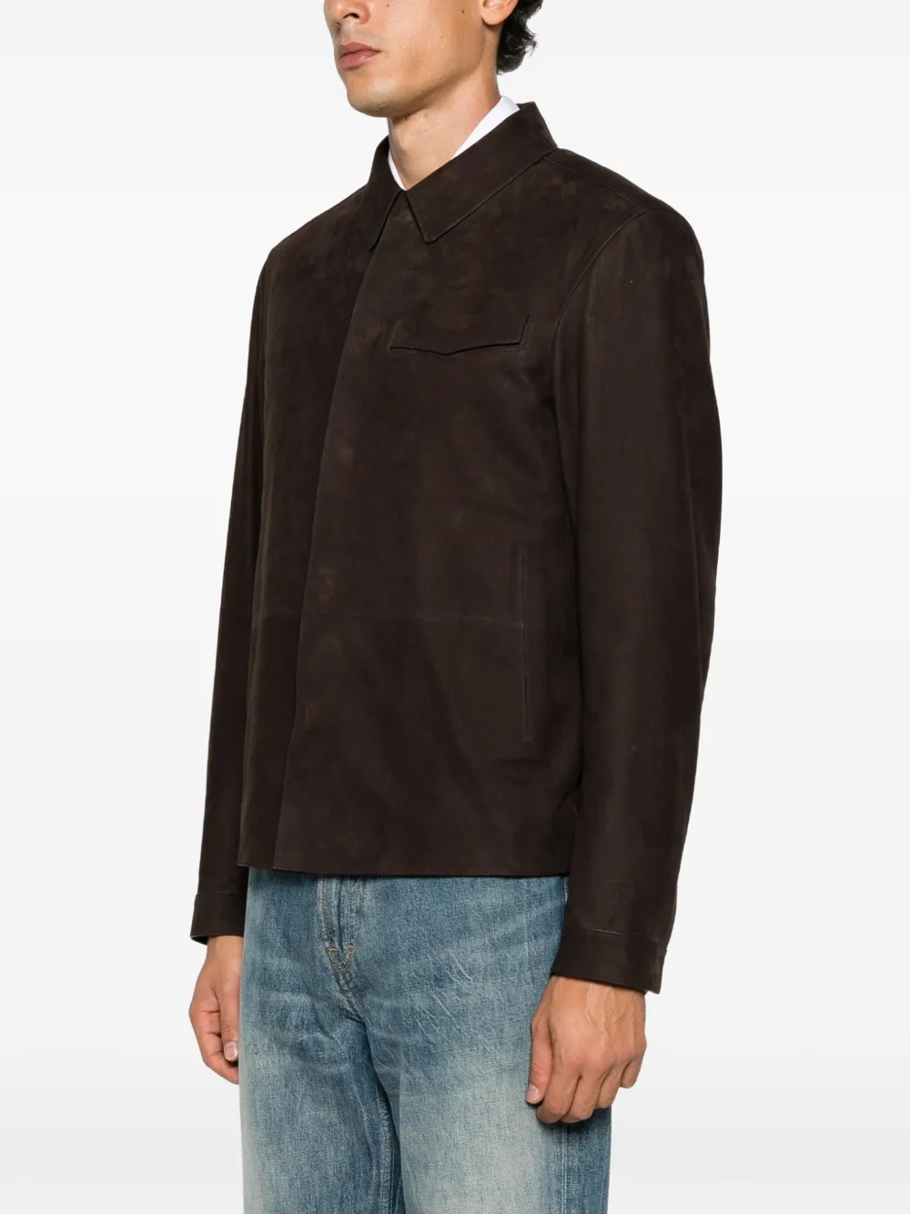 TOM FORD Jack van nubuckleer Bruin