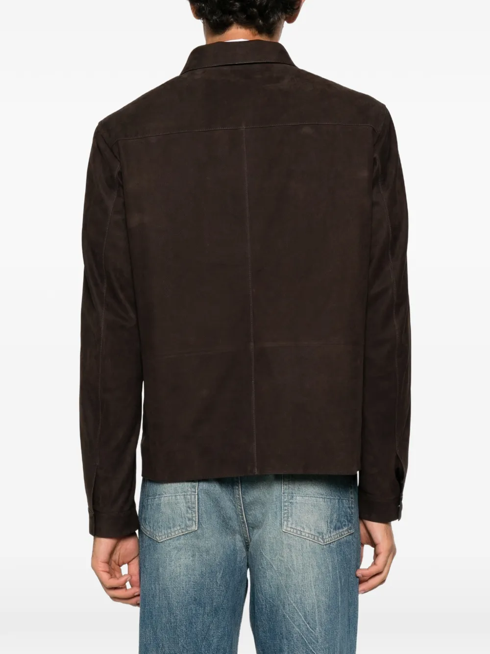 TOM FORD Jack van nubuckleer Bruin