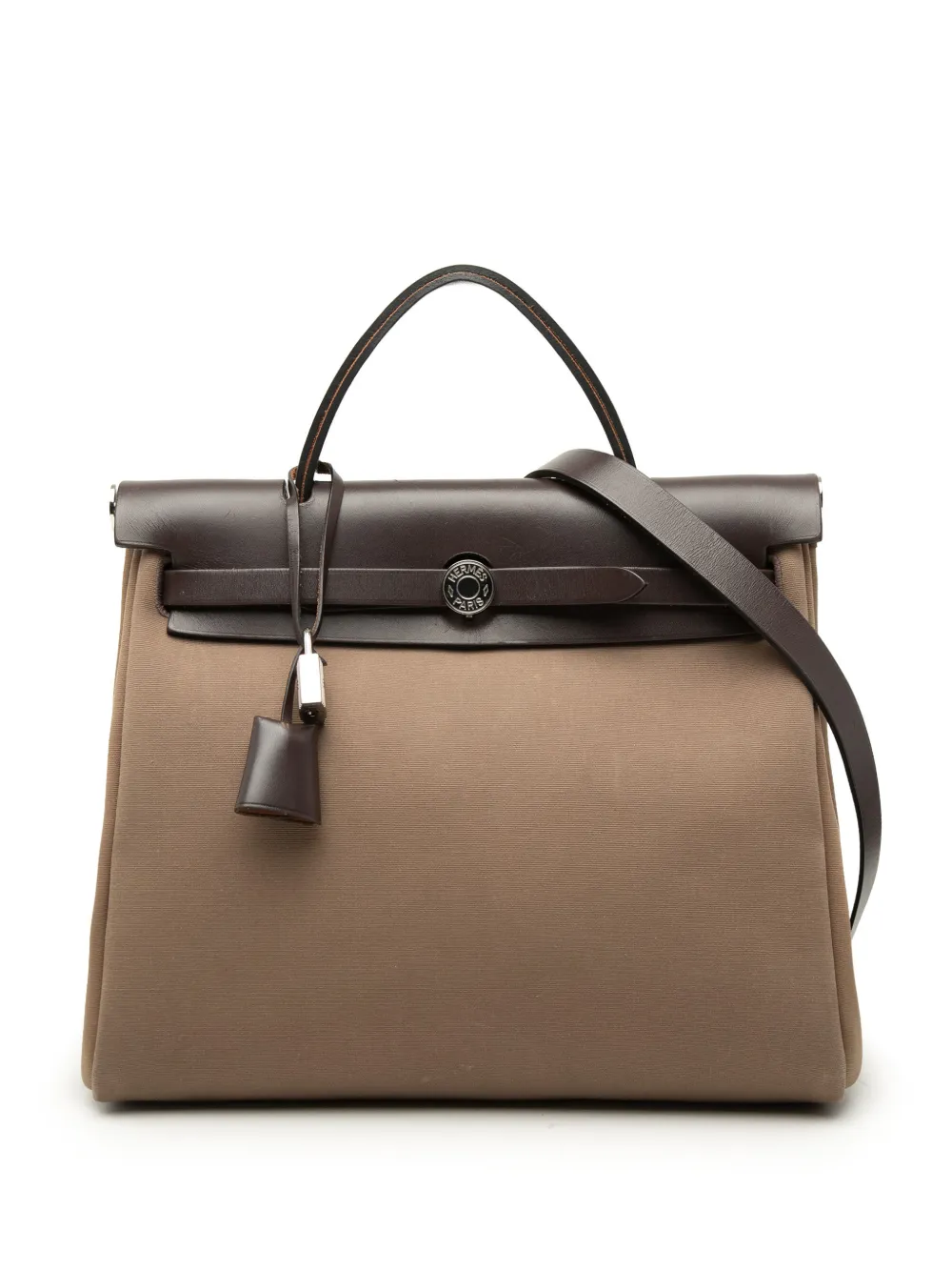 Hermès Pre-Owned 2015 Toile Herbag Zip 31 satchel - Marrone