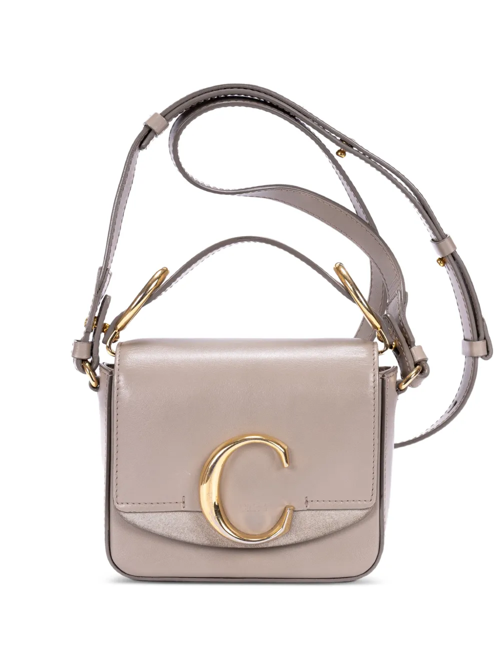 Chloé Pre-Owned Mini C shoulder bag - Grigio