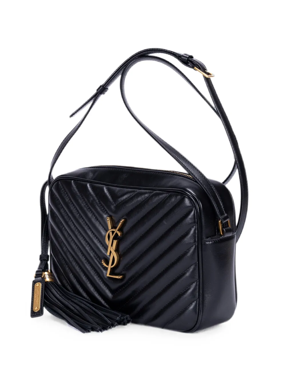 Saint Laurent Pre-Owned Lou Camera quilted shoulder bag - Nero