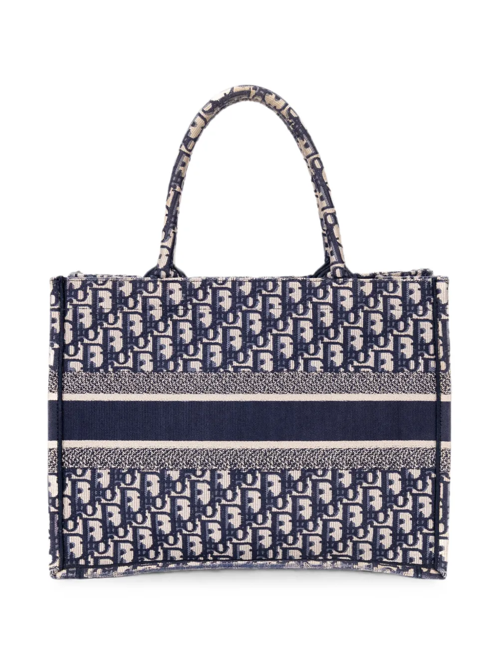 Dior Pre-owned Book Oblique Tote Bag in Blue, view 2