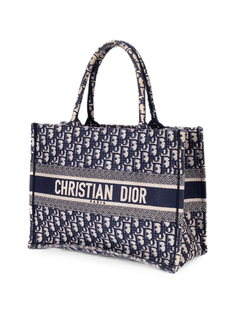 Dior Pre-owned Book Oblique Tote Bag in Blue, view 3