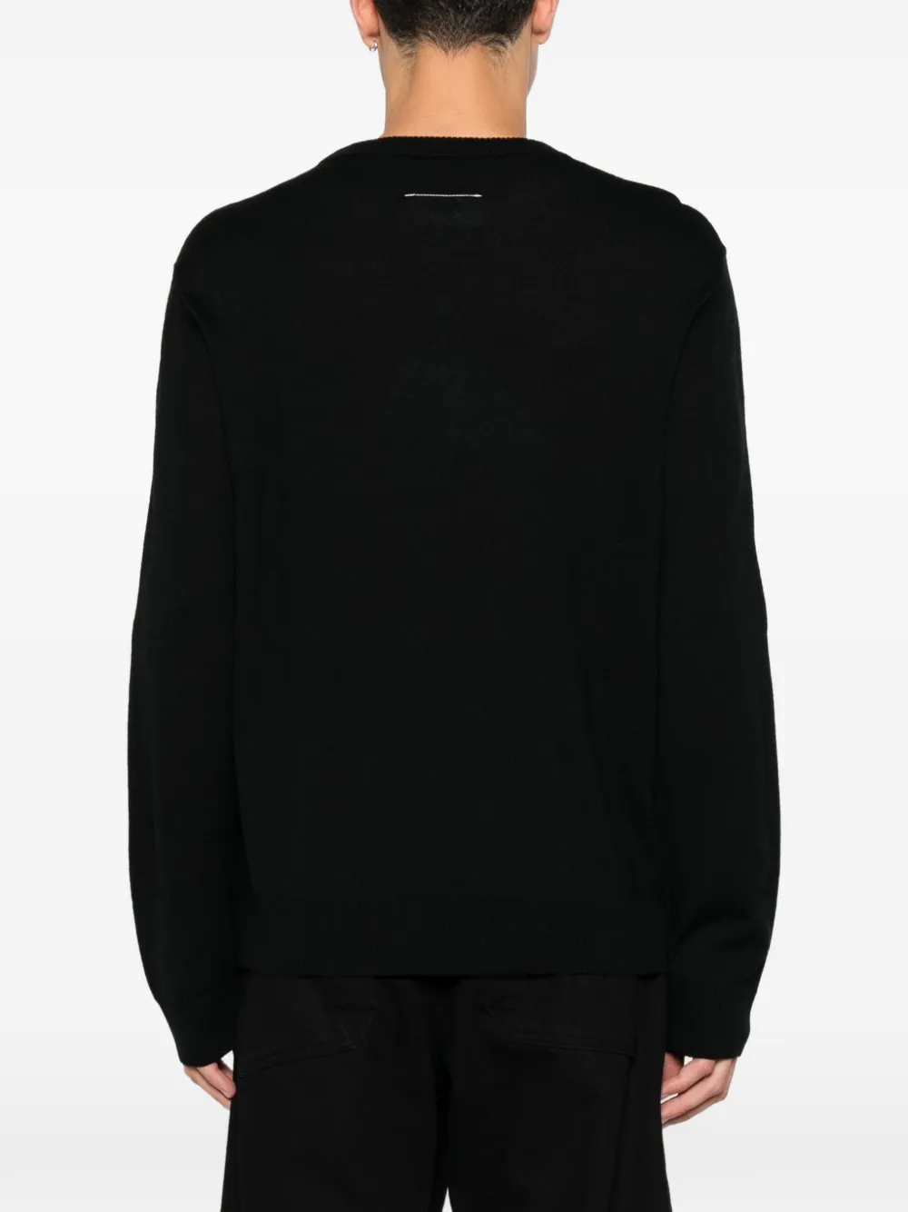 MM6 Maison Margiela Trui met Number 6-print Zwart
