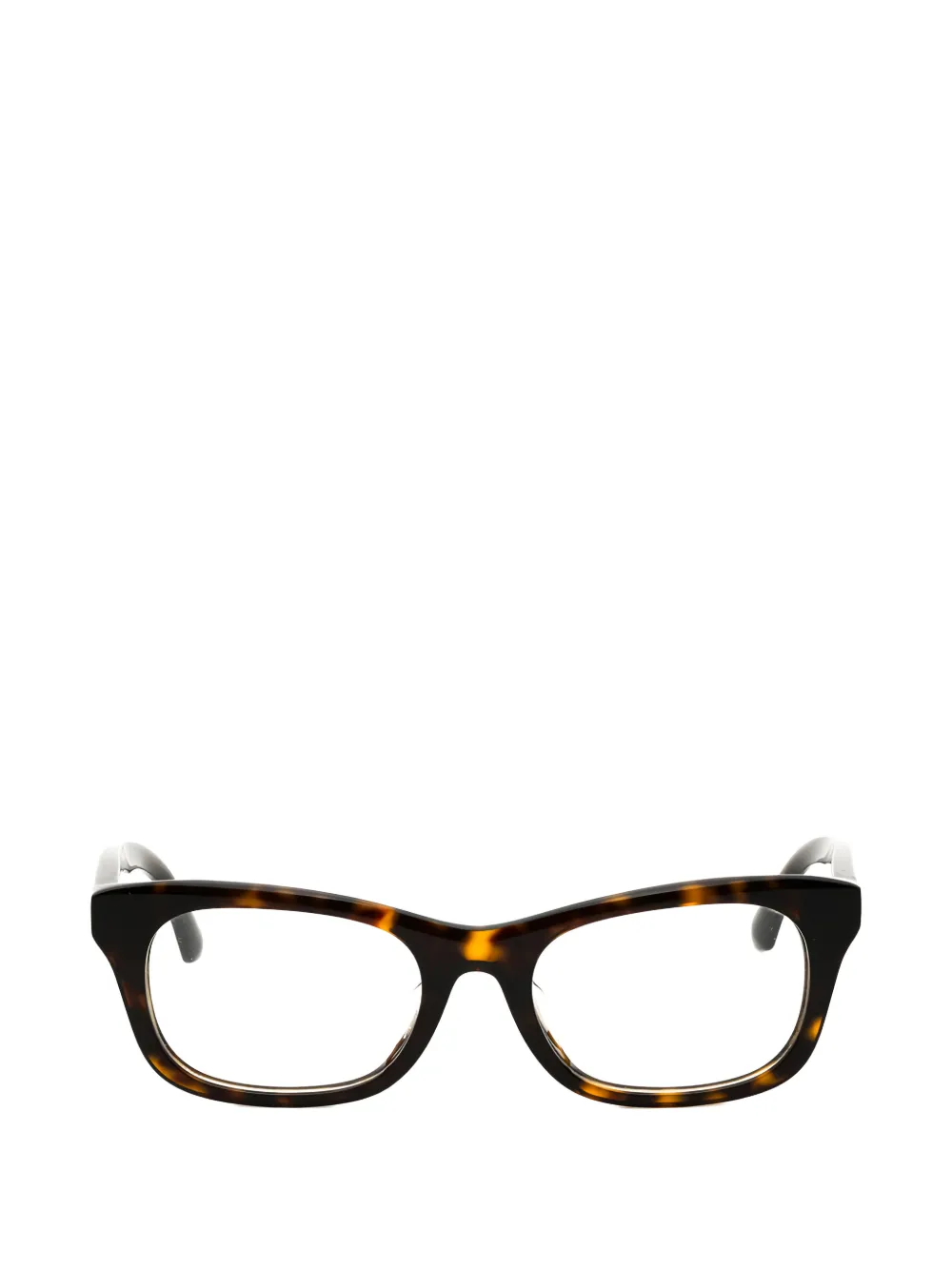 Burberry Eyewear tortoiseshell-effect rectangle-frame glasses - Marrone
