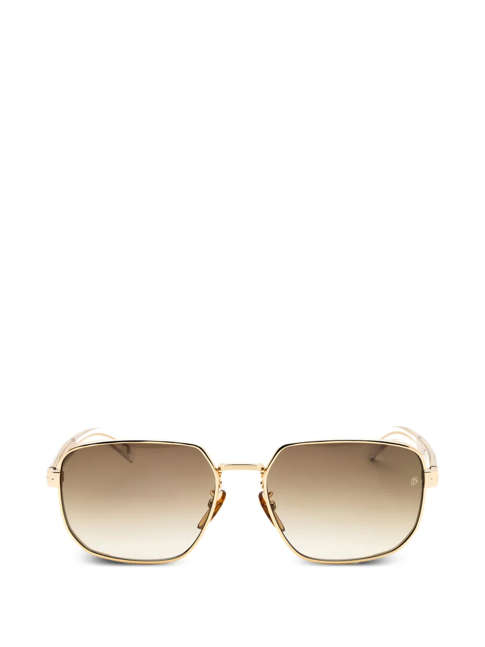 DAVID BECKHAM EYEWEAR round-frame sunglasses - Gold
