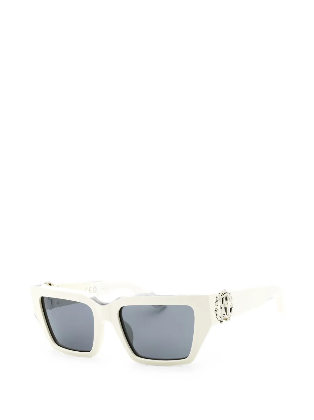 Roberto Cavalli Zonnebril met logodetail Wit