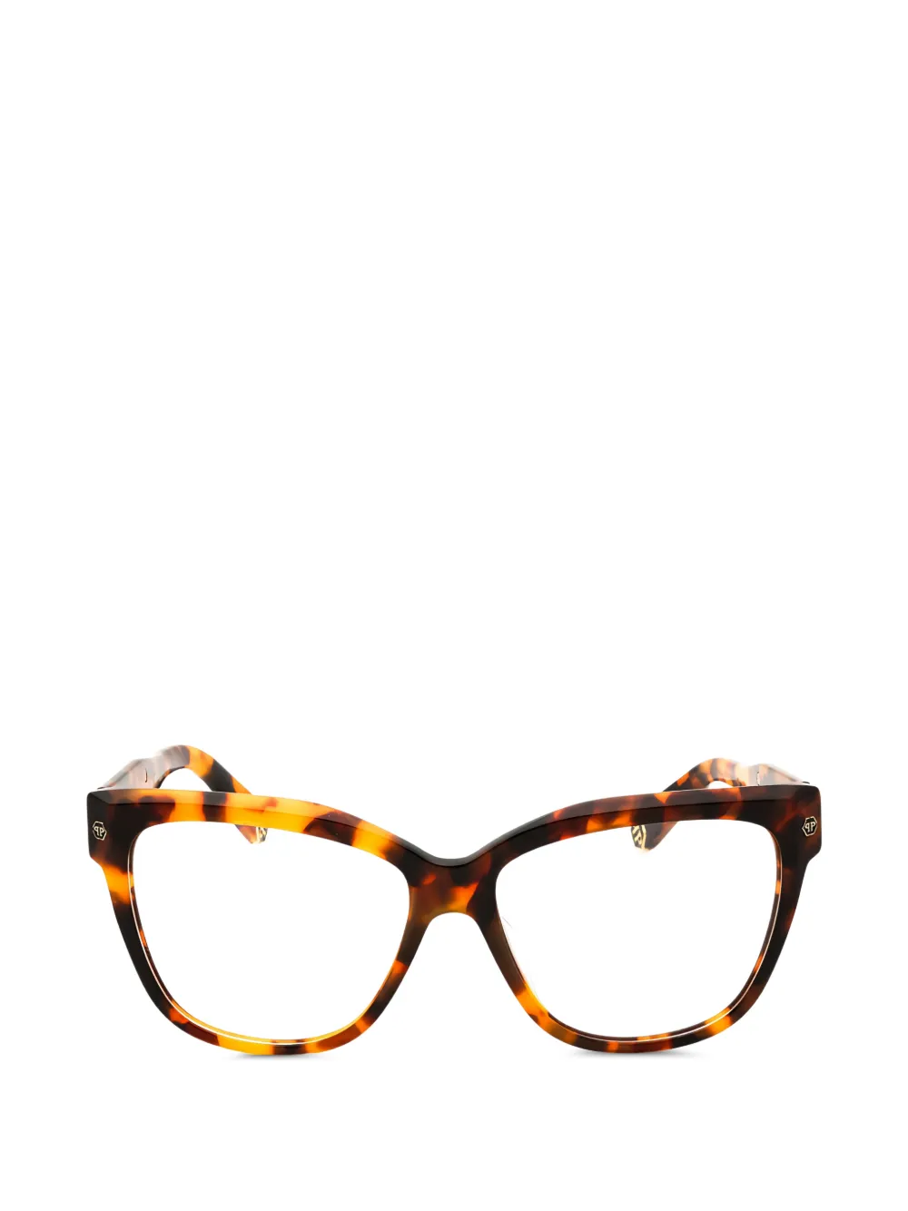 Philipp Plein Eyewear cat-eye frame glasses - Marrone