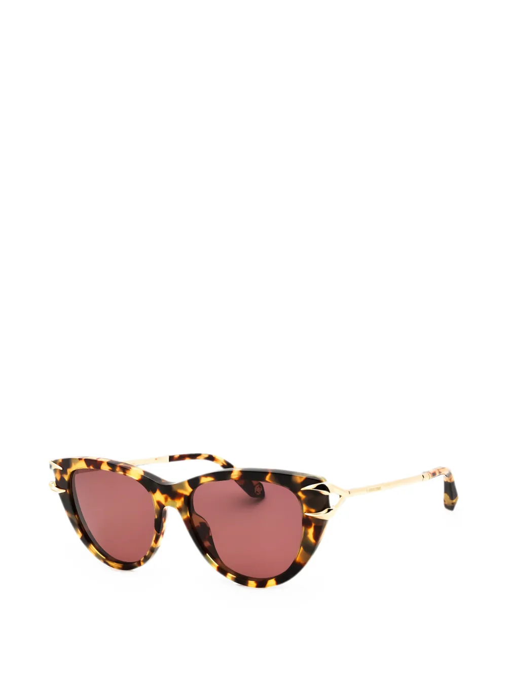 Roberto Cavalli Zonnebril met cat-eye montuur Bruin