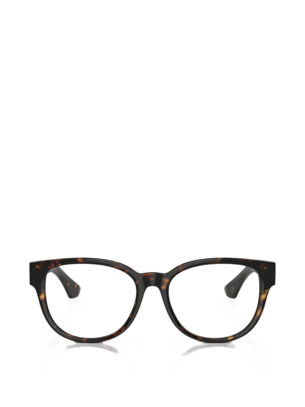 Burberry tortoiseshell-effect round-frame glasses - Marrone