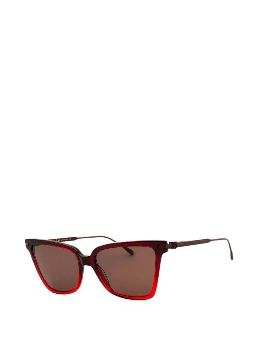 Ferragamo Eyewear Zonnebril met cat-eye montuur Rood