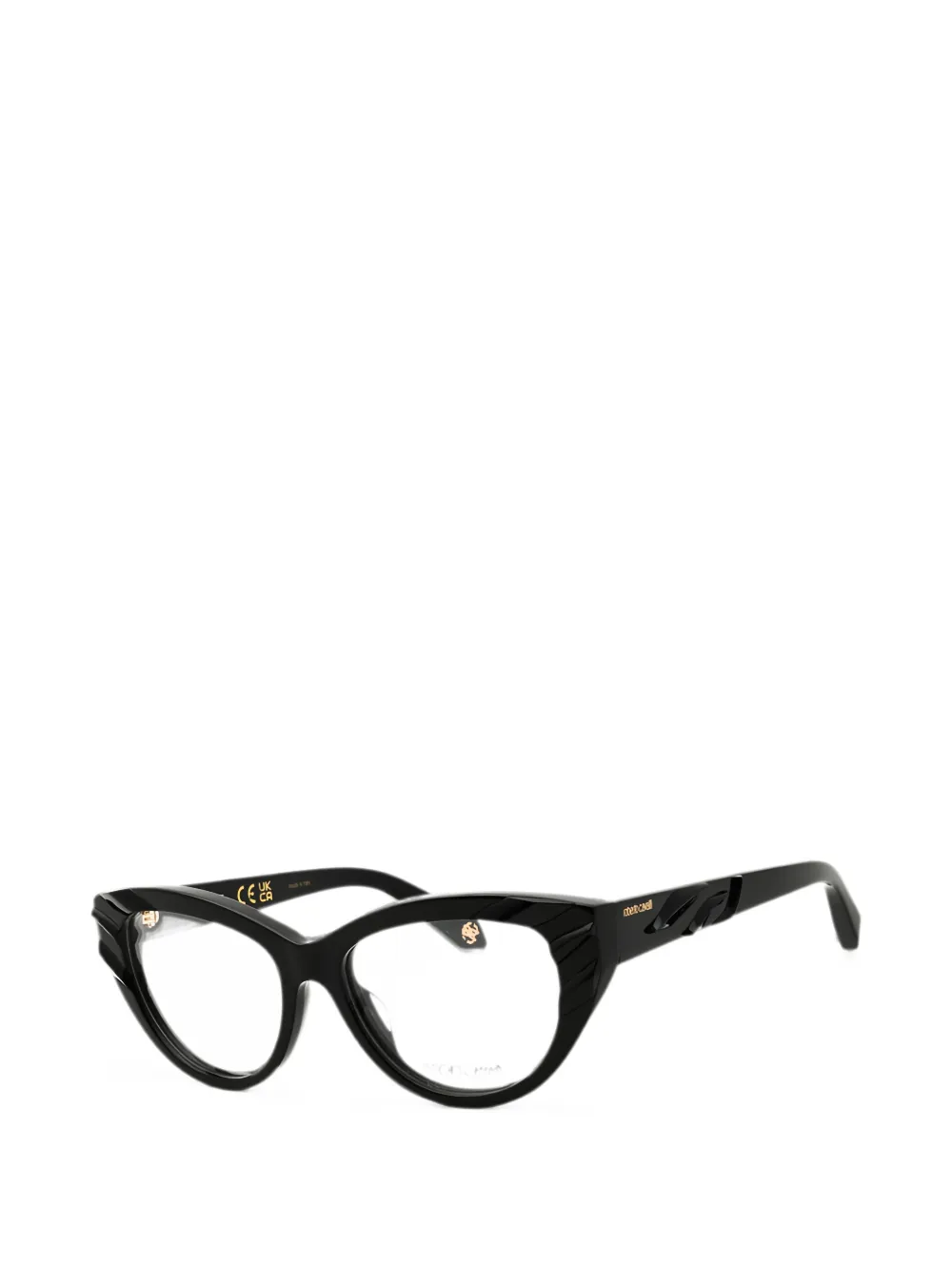 Roberto Cavalli Bril met cat-eye montuur Zwart