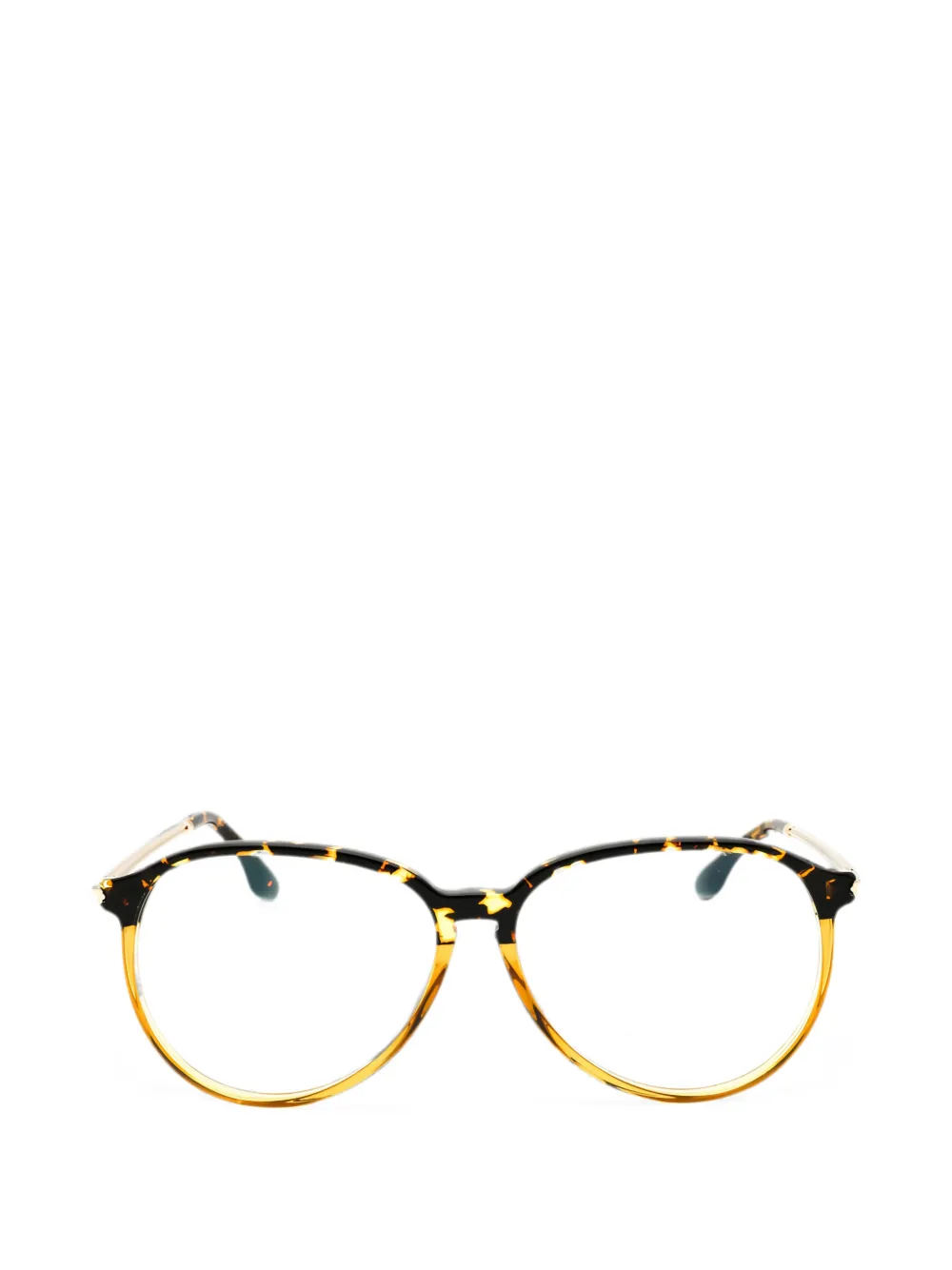 Victoria Beckham Eyewear tortoiseshell-effect glasses - Marrone