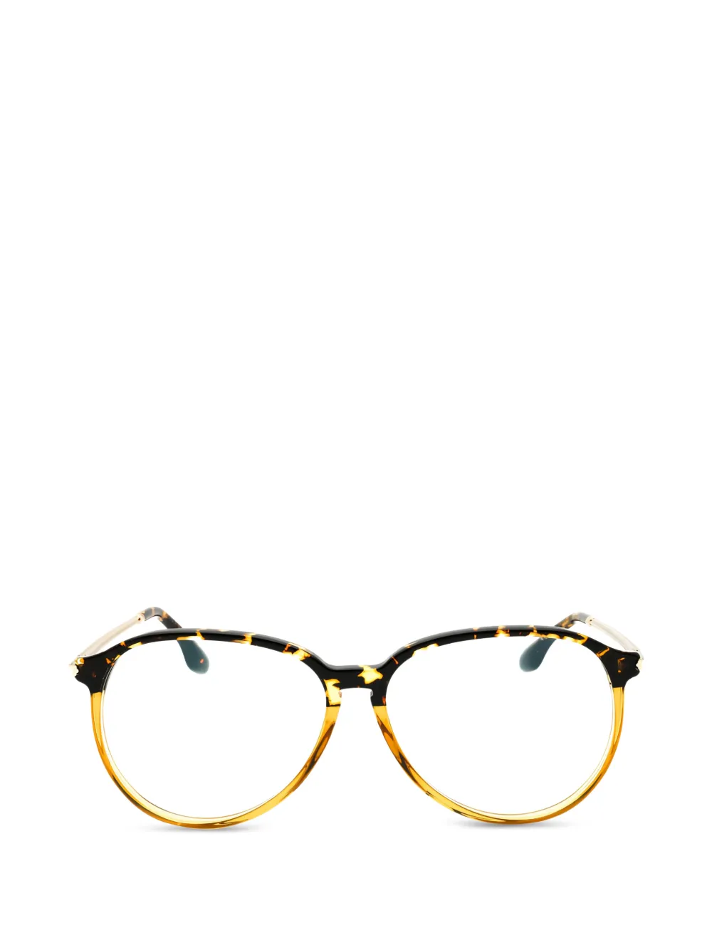 Victoria Beckham Eyewear tortoiseshell-effect glasses - Marrone