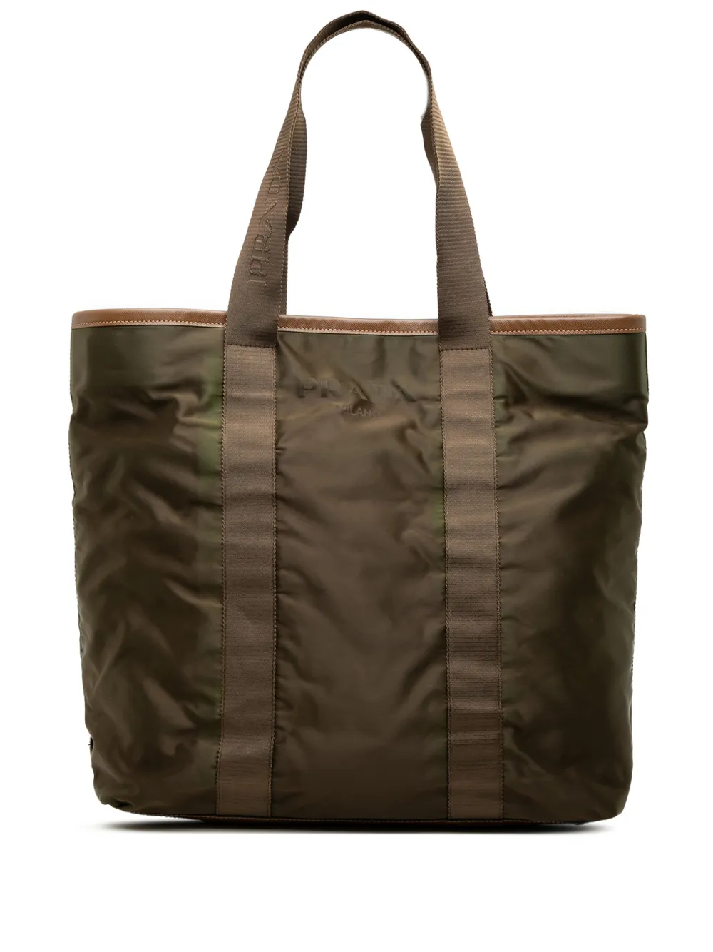 Prada Pre-Owned 2013-2026 Tessuto tote bag - Verde