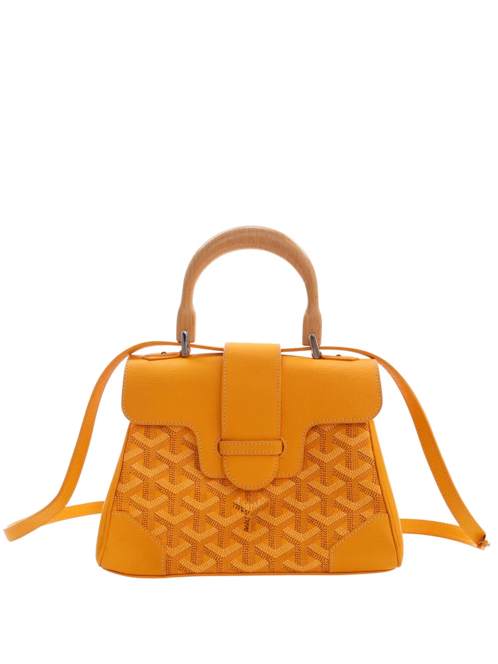 Goyard Pre-Owned 2020 Mini Goyardine Saigon Souple satchel - Giallo