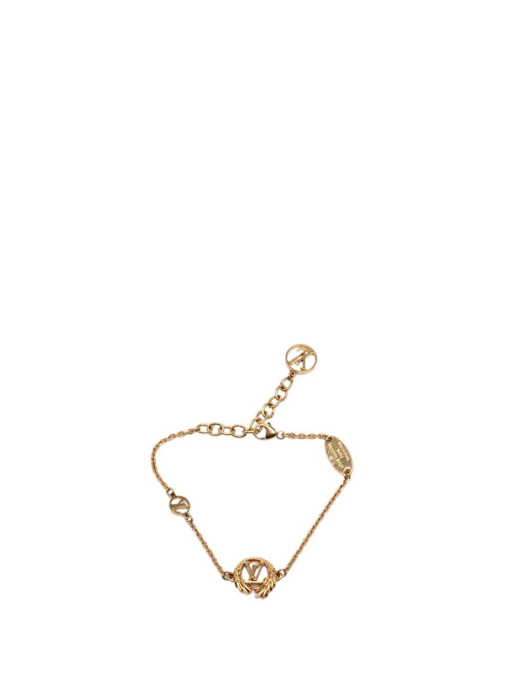 Louis Vuitton Pre-Owned 2018 Gold Plated LV Angel Bracelet costume bracelet