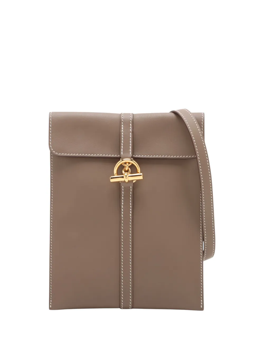 Hermès Pre-Owned 2024 Swift Glenan To Go Pouch crossbody bag - Marrone