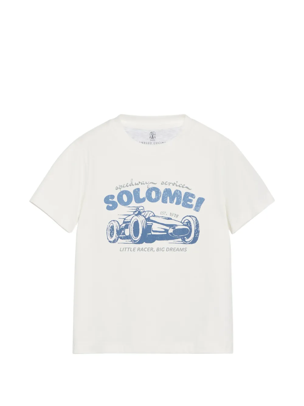 Brunello Cucinelli Kids T-Shirt mit Print - Weiß