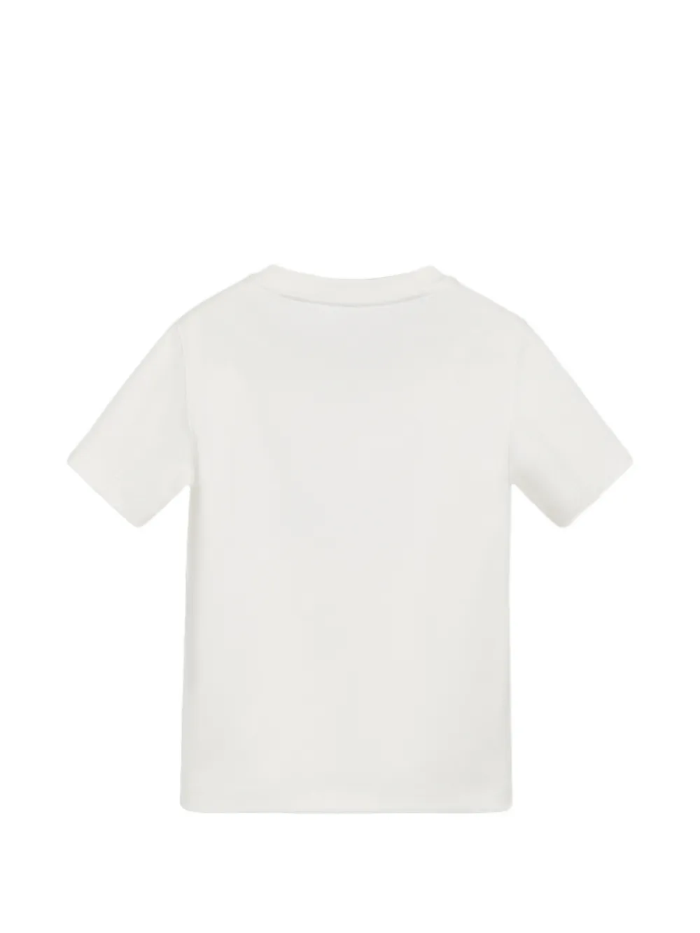 Brunello Cucinelli Kids Katoenen jersey T-shirt met print Wit