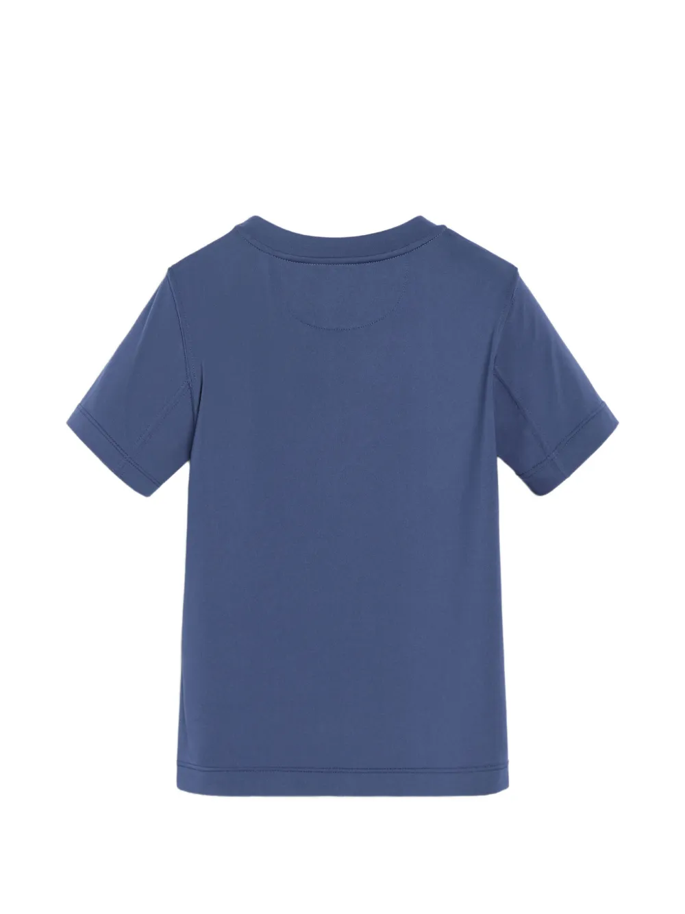 Brunello Cucinelli Kids Comfort nylon T-shirt met logo Blauw