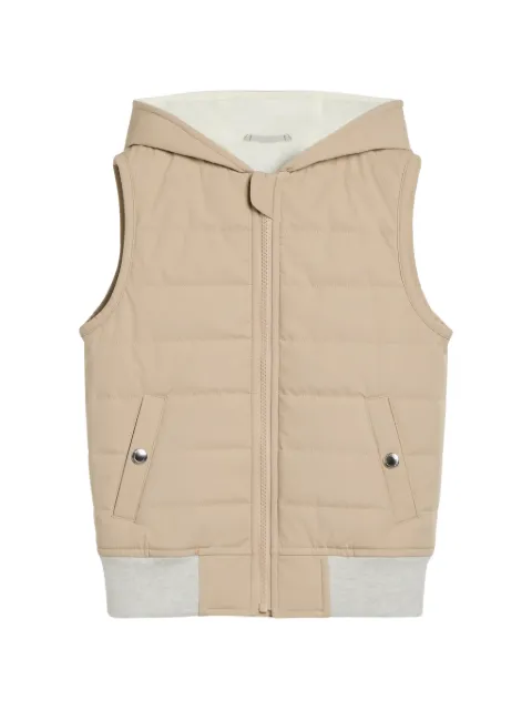 Brunello Cucinelli Kids hooded padded gilet