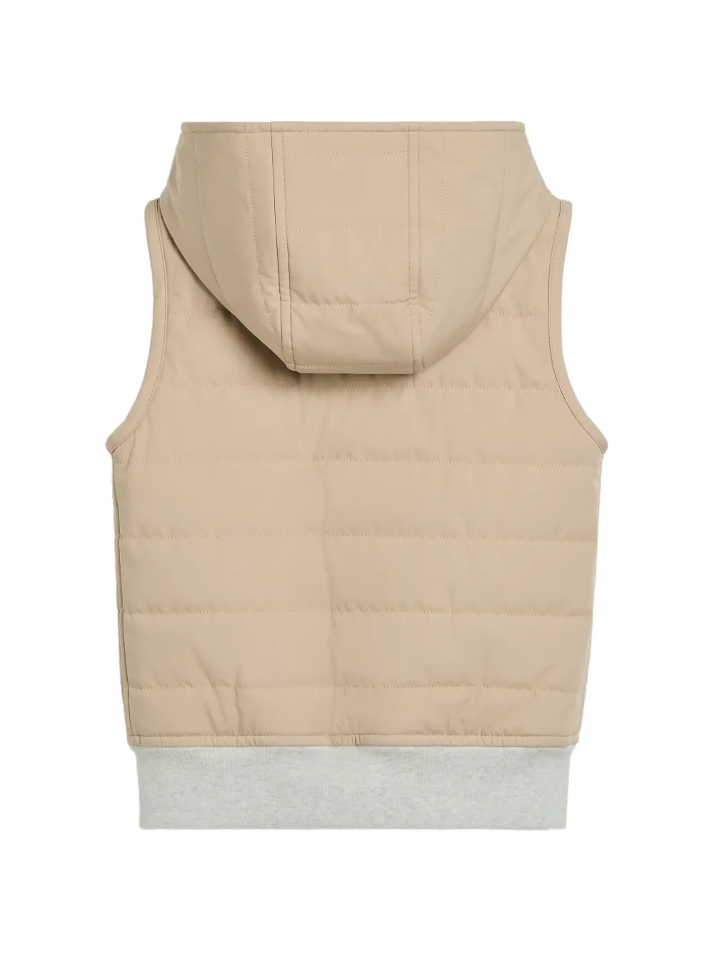 Brunello Cucinelli Kids Bodywarmer met capuchon Beige