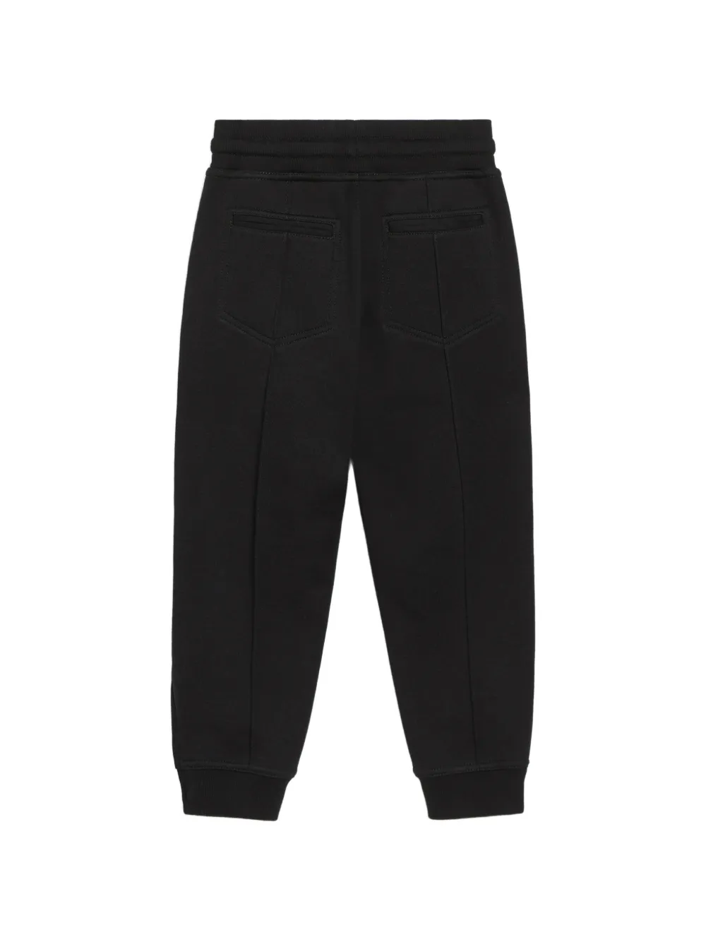 Brunello Cucinelli Kids Badstof trainingsbroek met logo Zwart