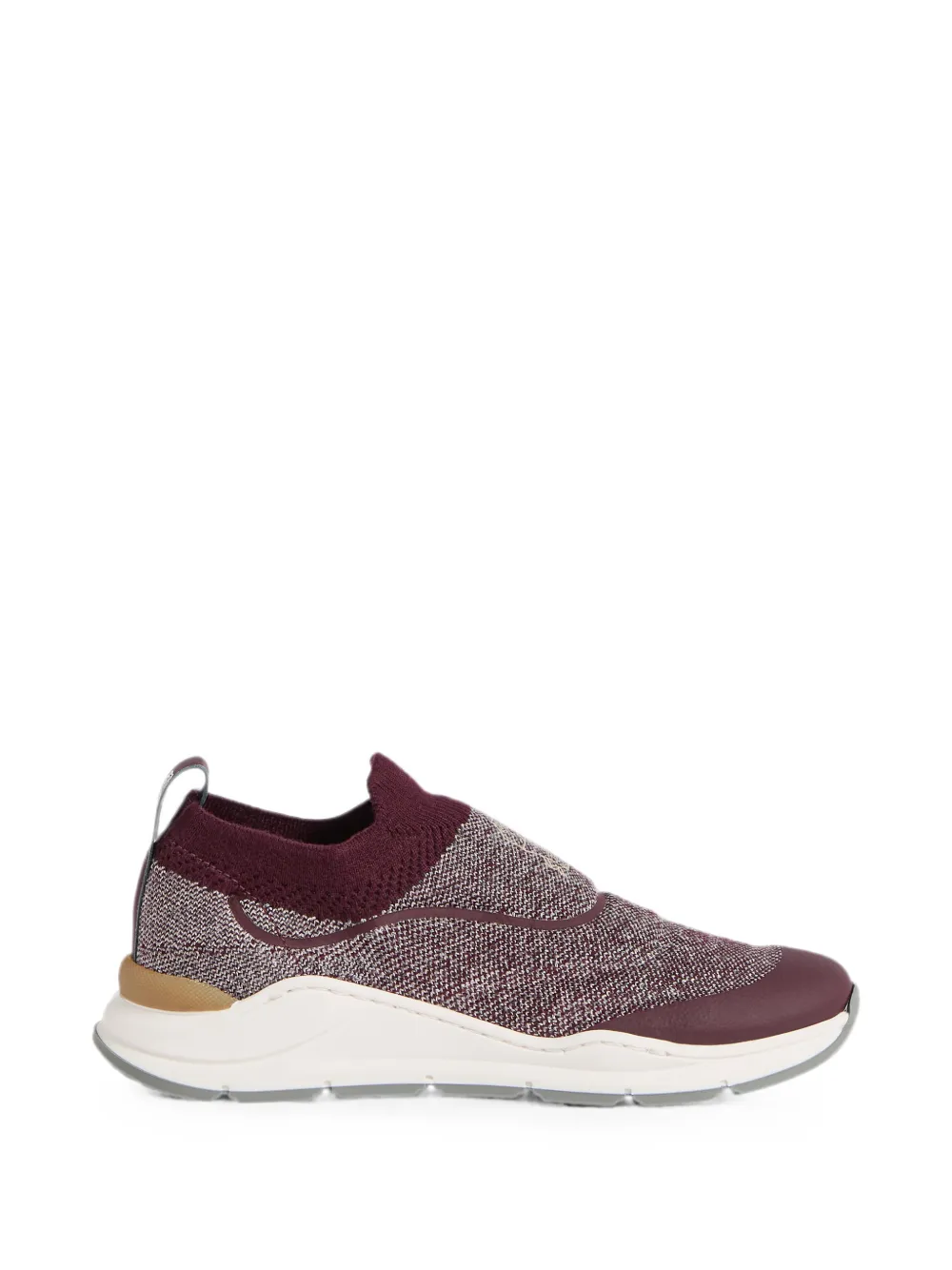 Brunello Cucinelli Kids techno cotton knit runners with heat-bonded details Rood